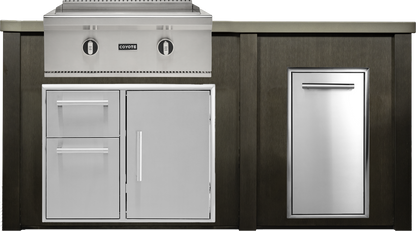 Haven Outdoor 6' Kitchen Island w/ Trash Center