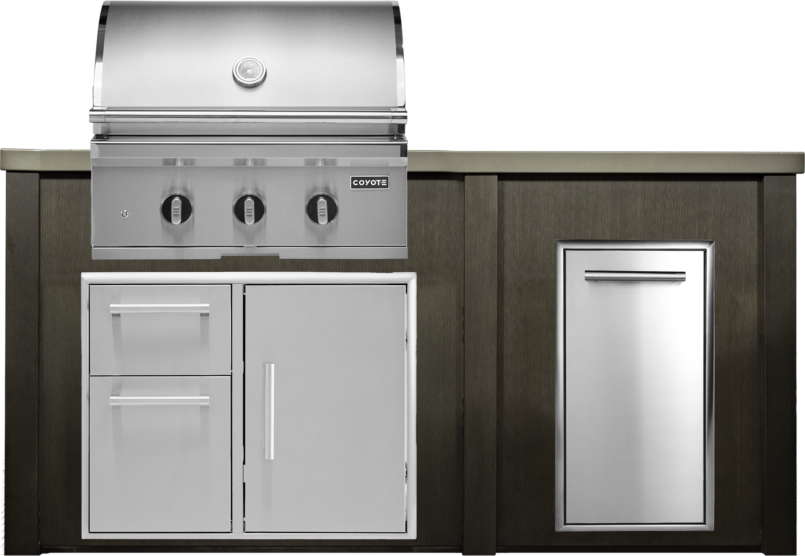 Haven Outdoor 6' Kitchen Island w/ Trash Center