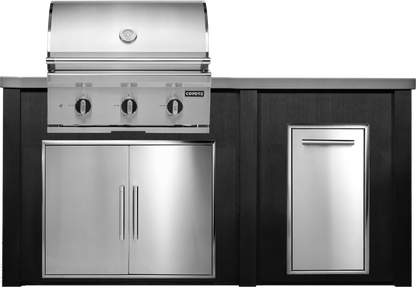 Haven Outdoor 6' Kitchen Island w/ Trash Center
