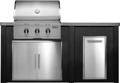 Haven Outdoor 6' Kitchen Island w/ Trash Center