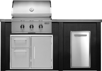 Haven Outdoor 6' Kitchen Island w/ Trash Center