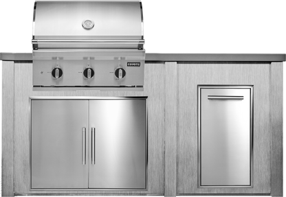 Haven Outdoor 6' Kitchen Island w/ Trash Center