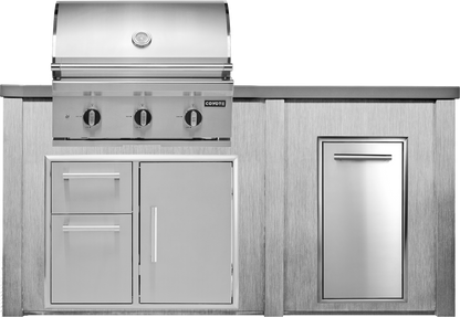 Haven Outdoor 6' Kitchen Island w/ Trash Center