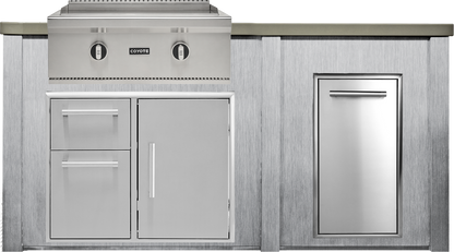 Haven Outdoor 6' Kitchen Island w/ Trash Center