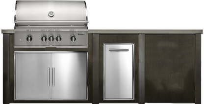 Haven Outdoor 8' Kitchen Island w/ Plain Panel