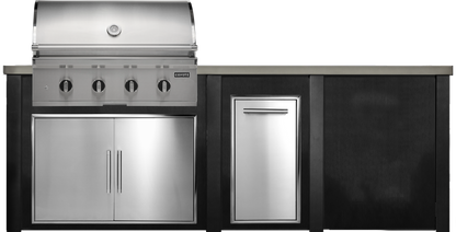 Haven Outdoor 8' Kitchen Island w/ Plain Panel