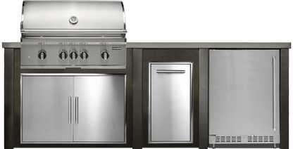 Haven Outdoor 8' Kitchen Island w/ 24" Refrigerator