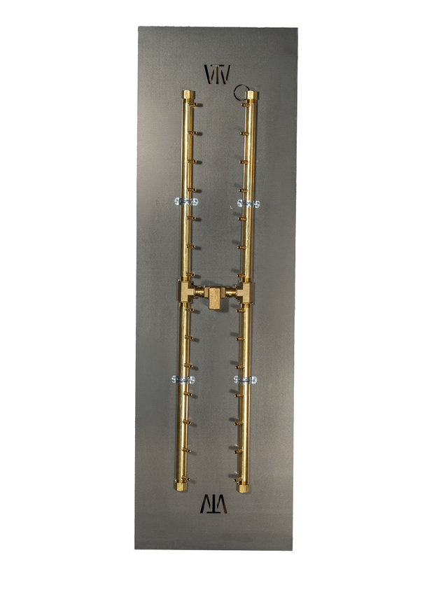 Warming Trends CROSSFIRE UH300 H-Style Brass Fire Pit Burner (300K BTU)