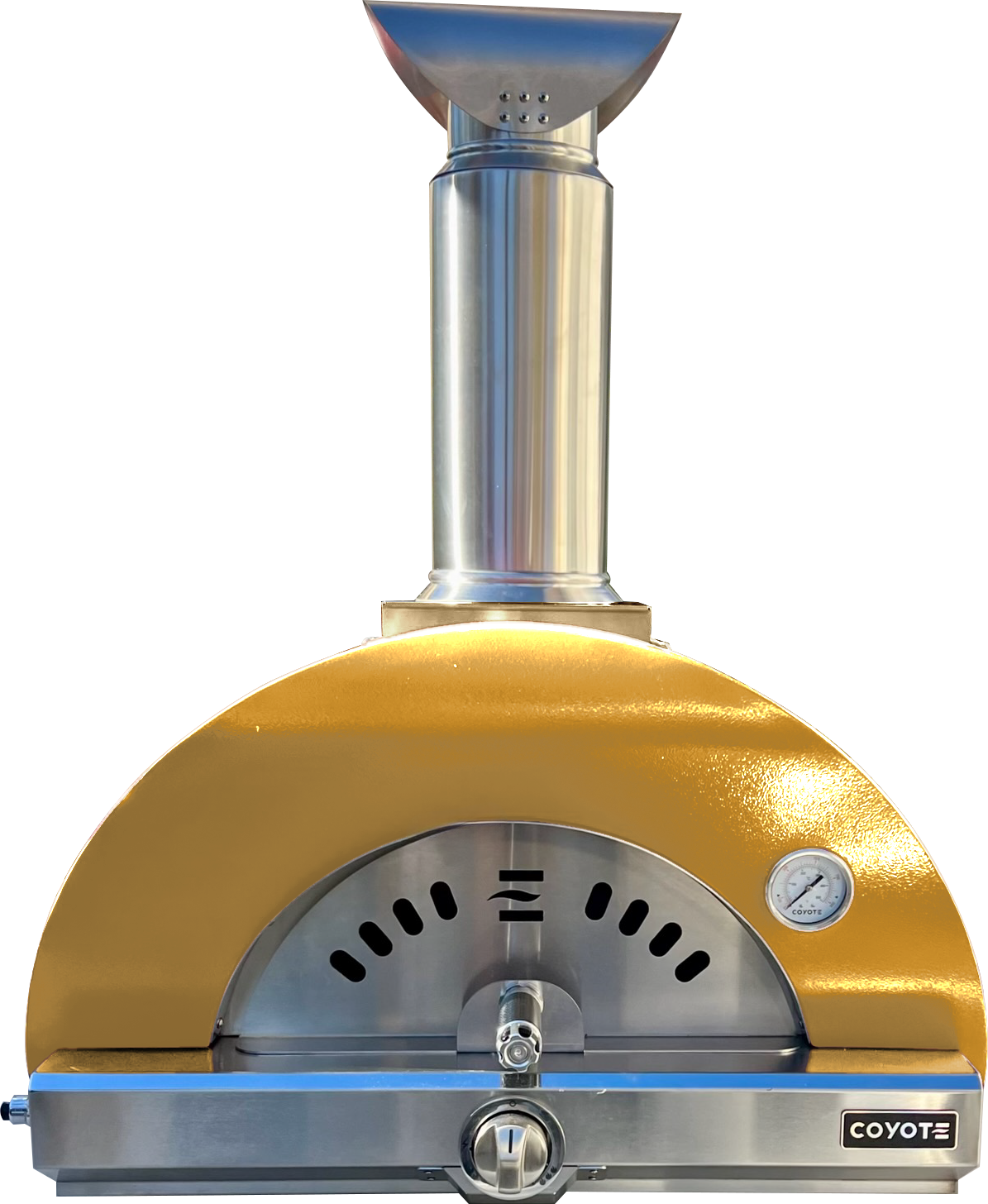 Coyote 30" Hybrid Multi-Fuel Outdoor Pizza Oven – Yellow