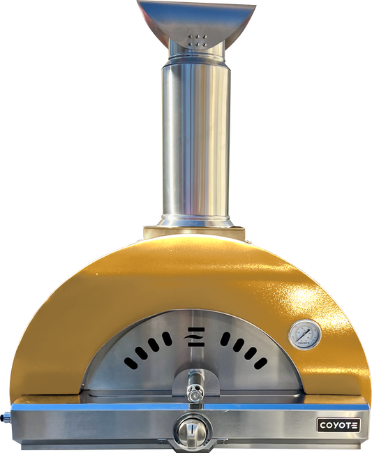 Coyote 30" Hybrid Multi-Fuel Outdoor Pizza Oven – Yellow
