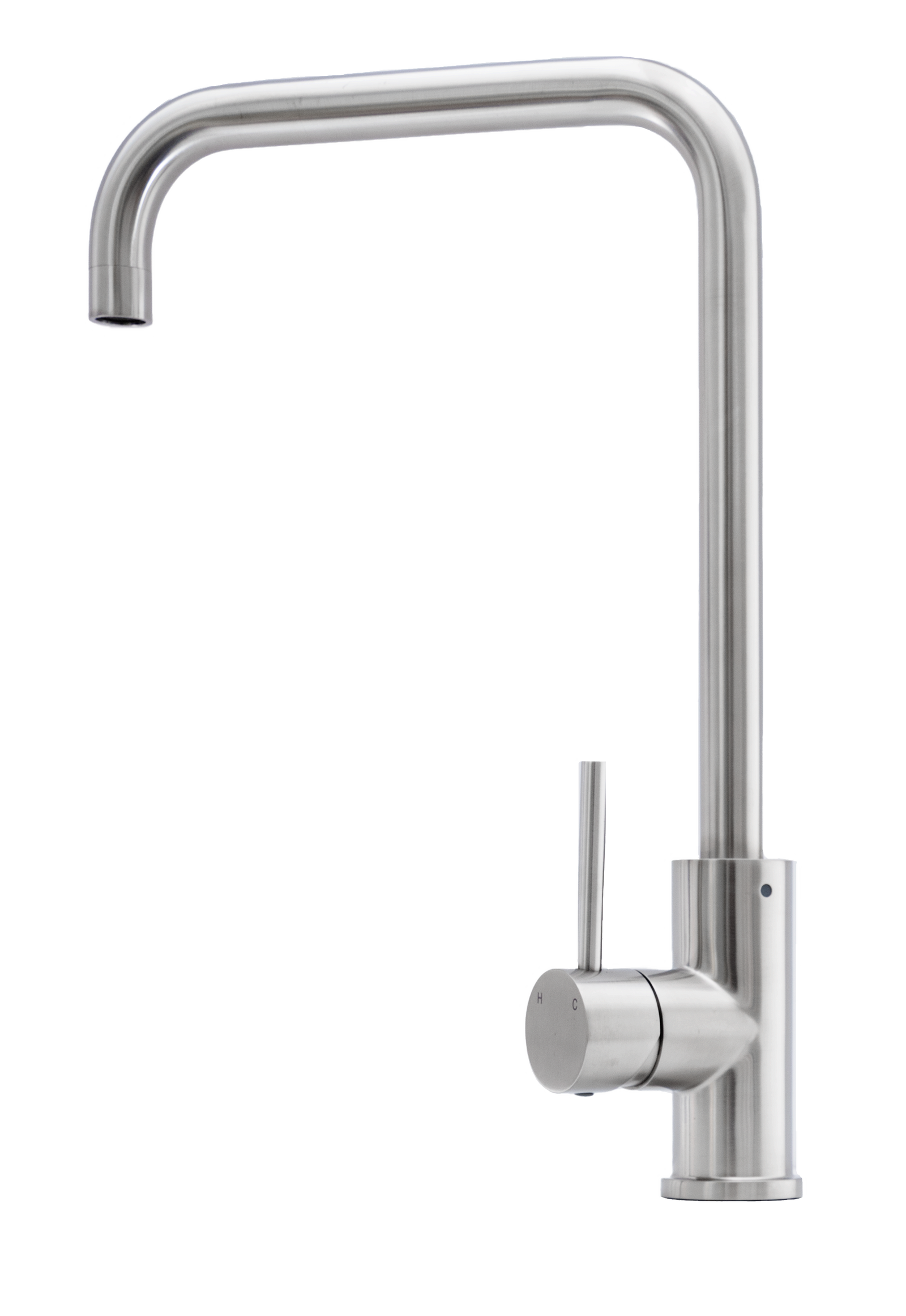 Cameo Square Spout Kitchen Faucet (Stainless Steel)