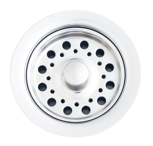 Cameo Extended Disposal Flange with Removable Basket - Brushed Nickel