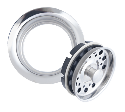 Cameo Extended Disposal Flange with Removable Basket - Polished Chrome