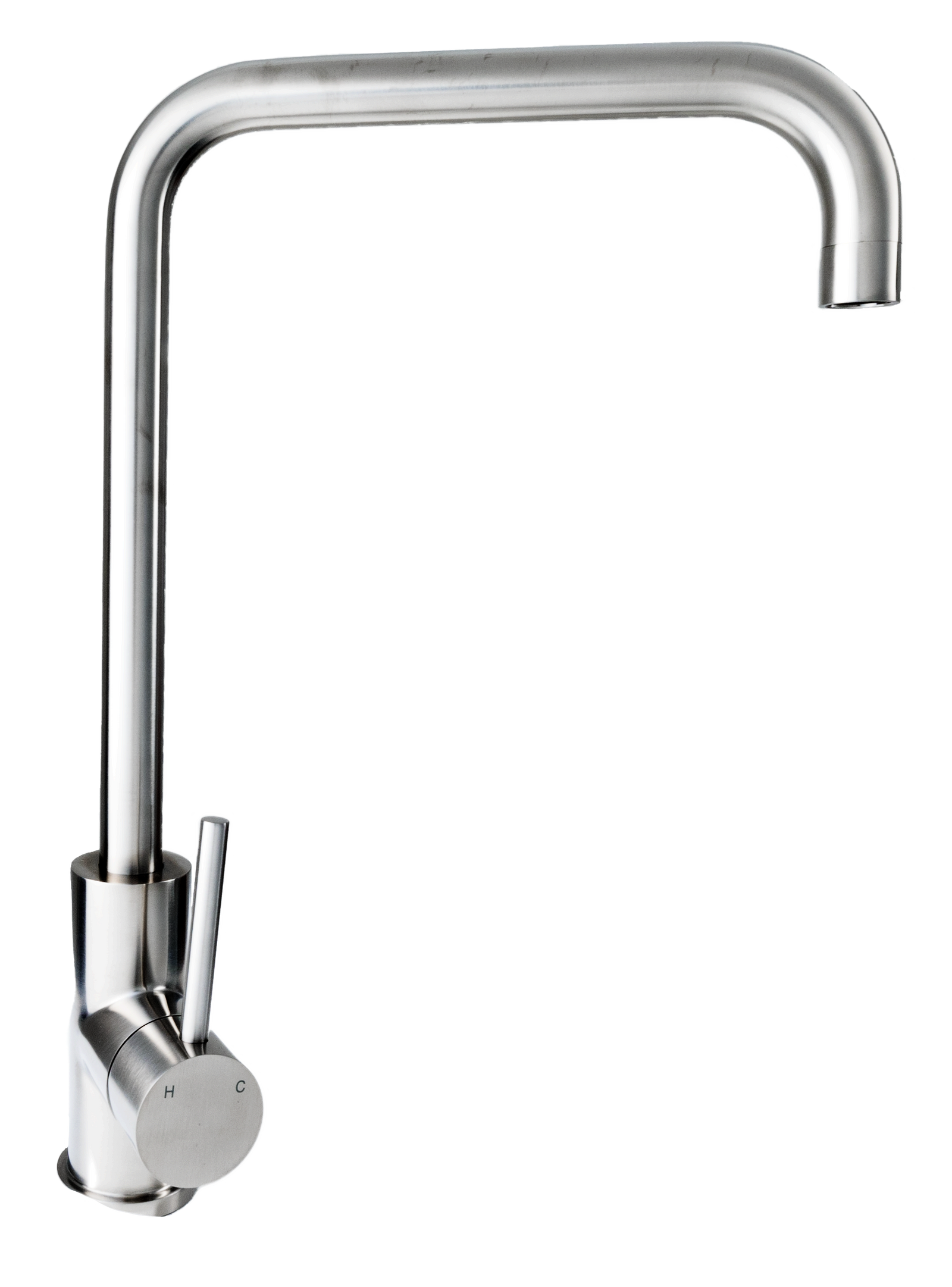 Cameo Square Spout Kitchen Faucet (Stainless Steel)