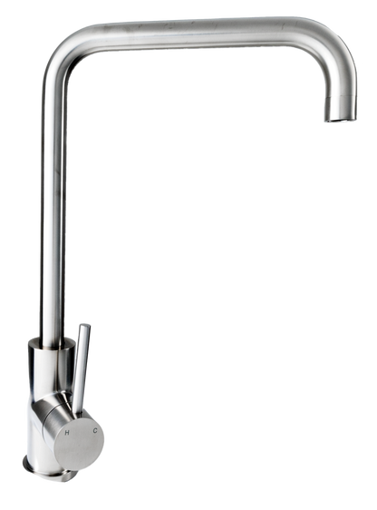 Cameo Square Spout Kitchen Faucet (Stainless Steel)