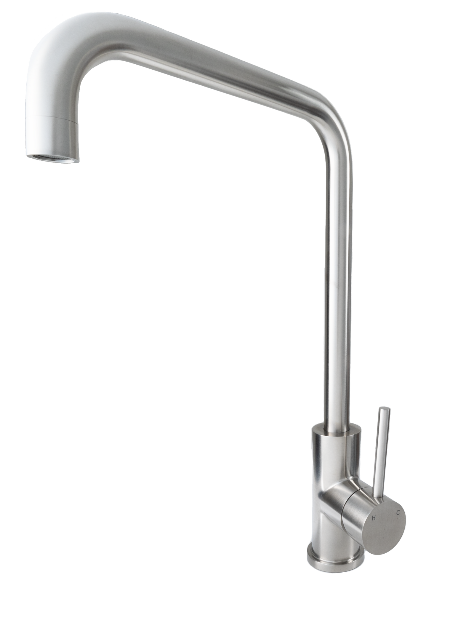 Cameo Square Spout Kitchen Faucet (Stainless Steel)