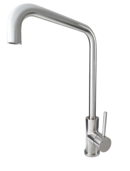 Cameo Square Spout Kitchen Faucet (Stainless Steel)