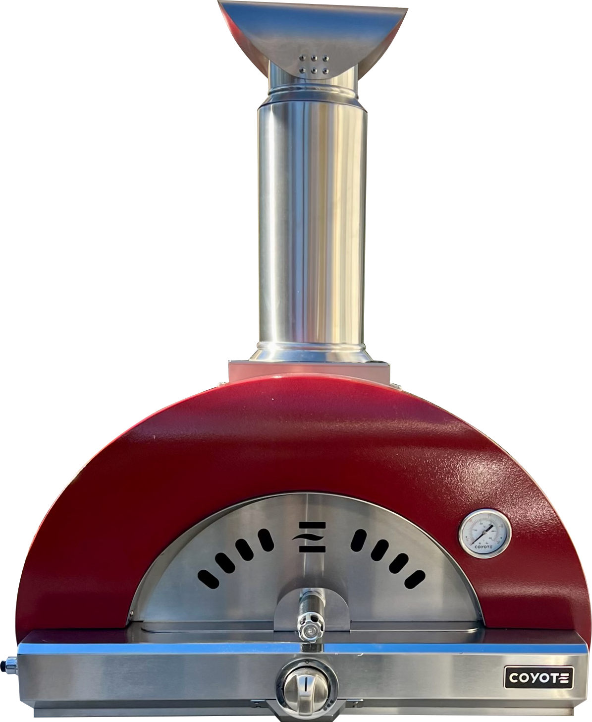 Coyote 30" Hybrid Multi-Fuel Outdoor Pizza Oven – Red