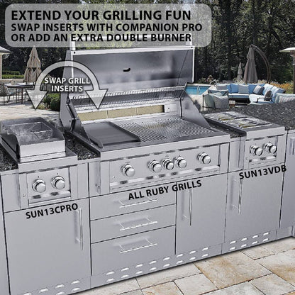 Sunstone Ruby Series 5 Burner Pro-Sear 42" w/IR
