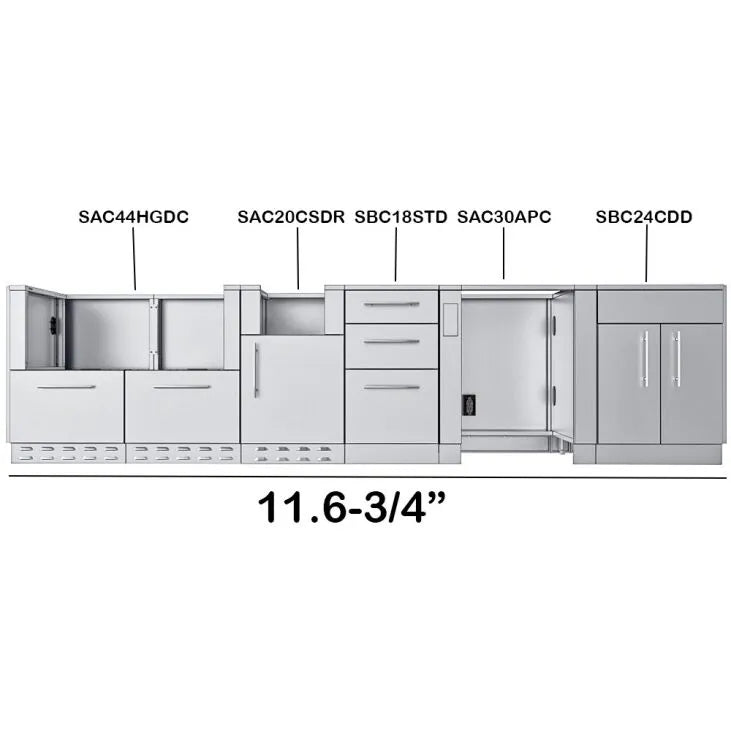 Sunstone Cypress 11'6" Cabinet Frame & Kit (No Appliances)