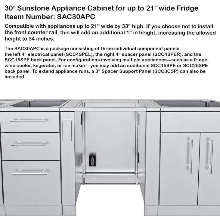 Sunstone Cypress 11'6" Cabinet Frame & Kit (No Appliances)