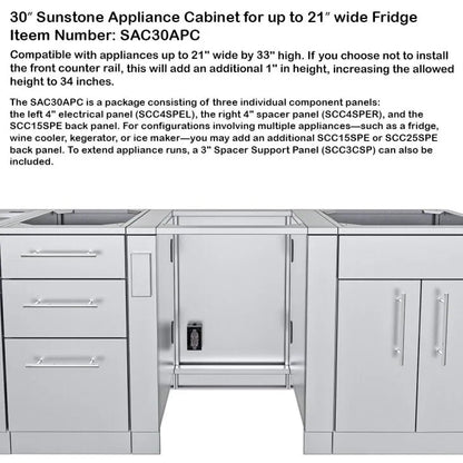Sunstone Cypress 11'6" Cabinet Frame & Kit (No Appliances)