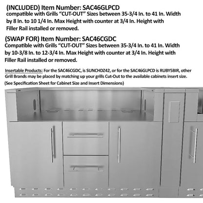 Sunstone Hill Country 13'6" Cabinet Frame & Kit (No Appliances)