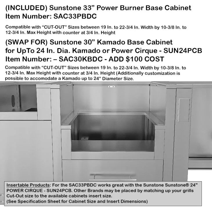 Sunstone Hill Country 13'6" Cabinet Frame & Kit (No Appliances)