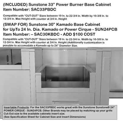Sunstone Galley 10'8" Cabinet Frame & Kit (No Appliances)