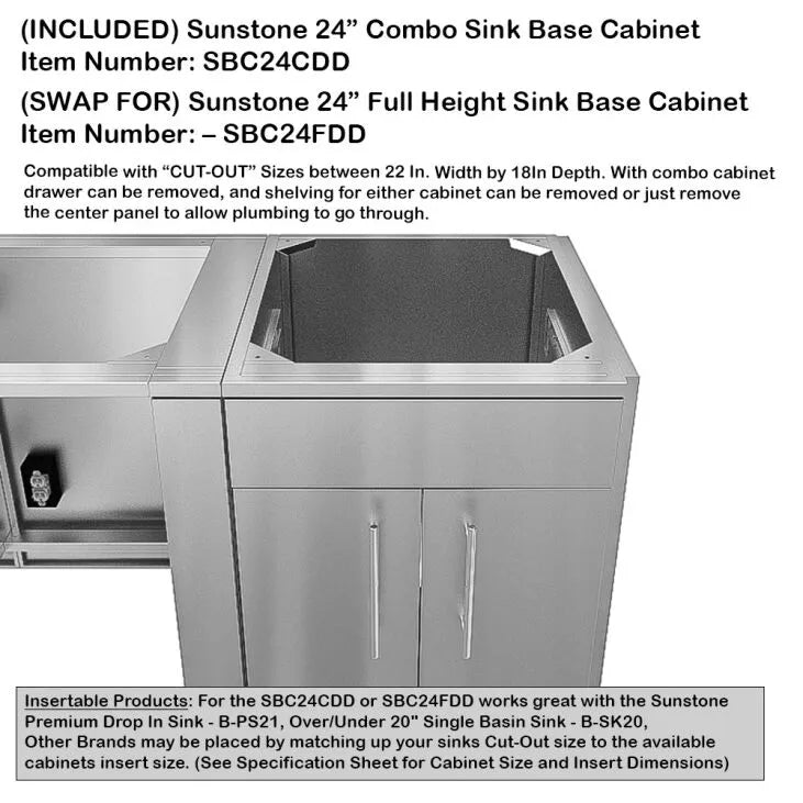 Sunstone Hill Country 13'6" Cabinet Frame & Kit (No Appliances)