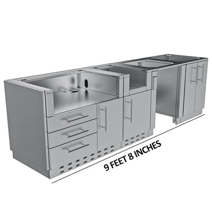 Sunstone Houston 9'8" Cabinet Frame & Kit (No Appliances)