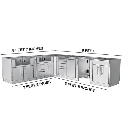 Sunstone Texas Tango 19' Cabinet Frame & Kit (No Appliances)