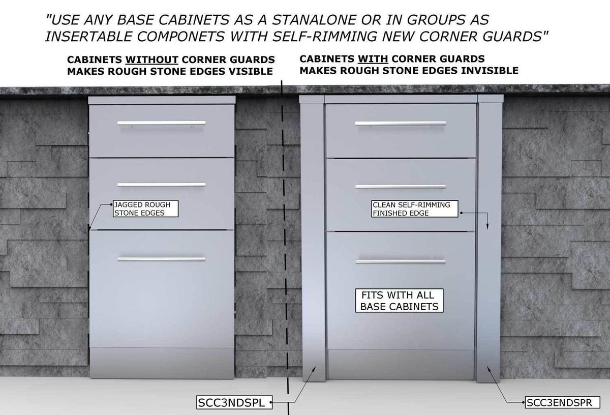 Sunstone 3" End Corner Guard Panel, Left Side