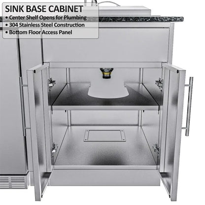 Sunstone Houston 9′8″ Outdoor Kitchen Island Package