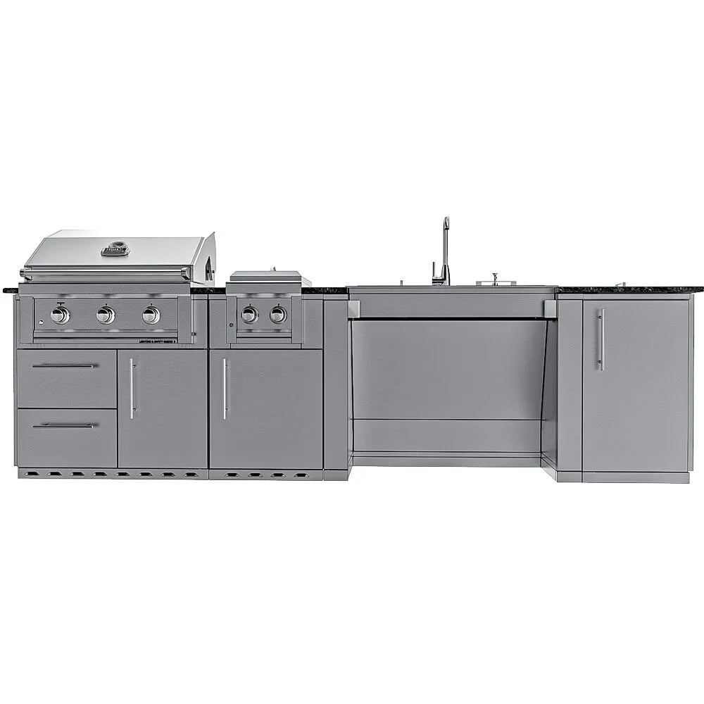 Sunstone Summit ADA-Compliant 10′ Outdoor Kitchen Island Package