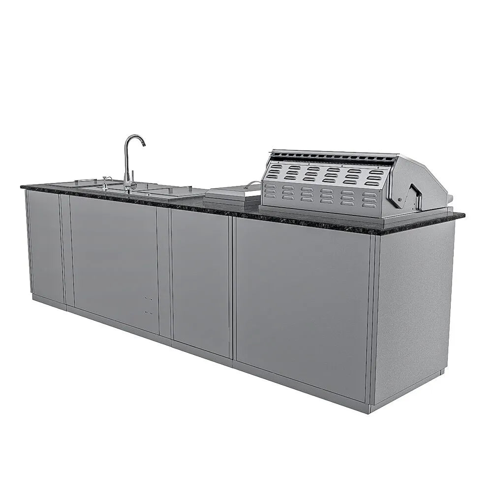Sunstone Summit ADA-Compliant 10′ Outdoor Kitchen Island Package