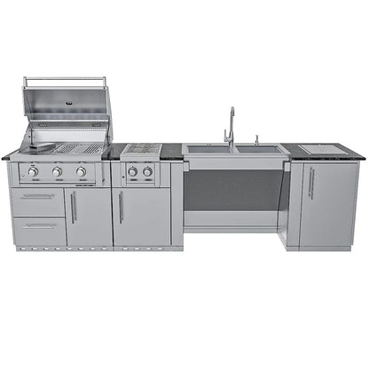 Sunstone Summit ADA-Compliant 10′ Outdoor Kitchen Island Package