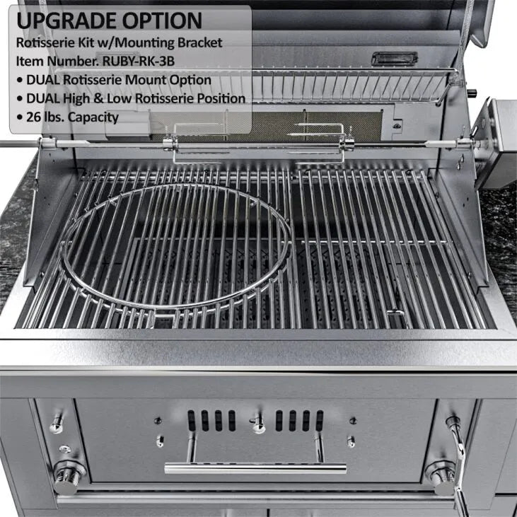 Sunstone Alamo 10′ Hybrid Grill Outdoor Kitchen Island Package with Hybrid Grill