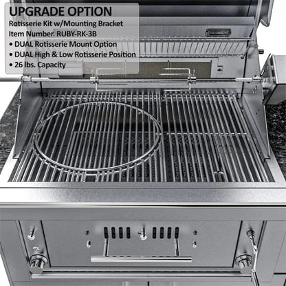 Sunstone Alamo 10′ Hybrid Grill Outdoor Kitchen Island Package with Hybrid Grill