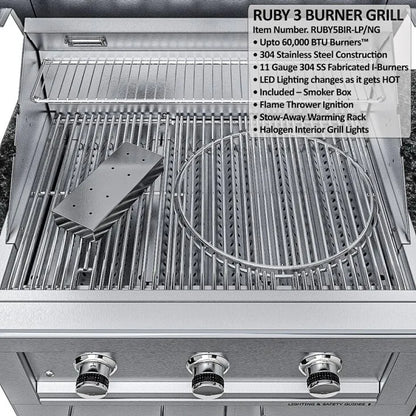 Sunstone Bayou 8.6′ Outdoor Kitchen Island Package