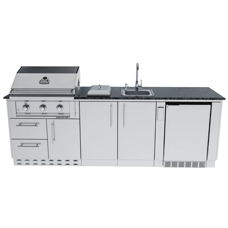 Sunstone Bayou 8.6′ Outdoor Kitchen Island Package