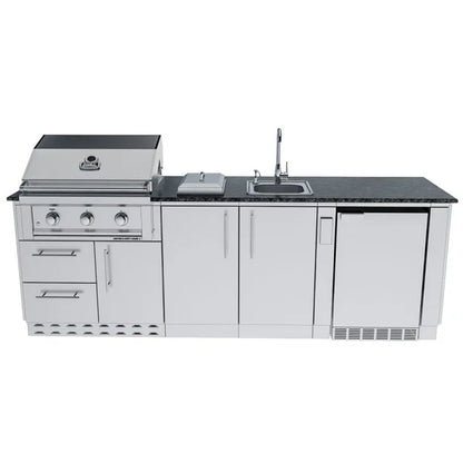 Sunstone Bayou 8.6′ Outdoor Kitchen Island Package