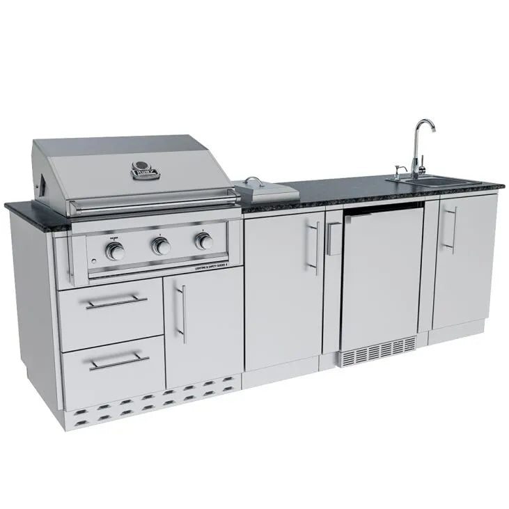 Sunstone Bayou 8.6′ Outdoor Kitchen Island Package