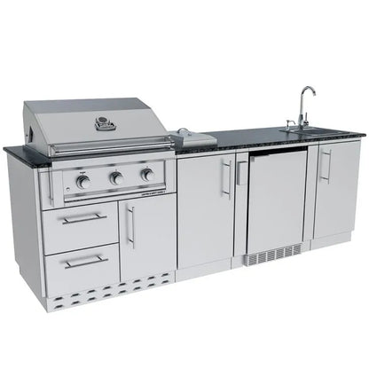 Sunstone Bayou 8.6′ Outdoor Kitchen Island Package