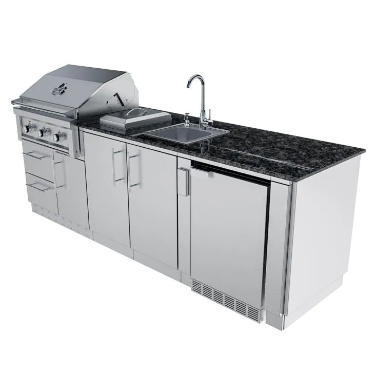 Sunstone Bayou 8.6′ Outdoor Kitchen Island Package
