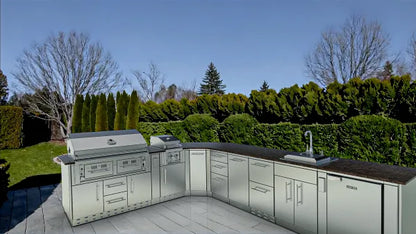Sunstone Big-Texan 21′ Outdoor Kitchen Island Package