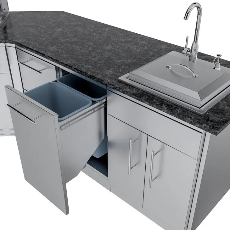 Sunstone Big-Texan 21′ Outdoor Kitchen Island Package