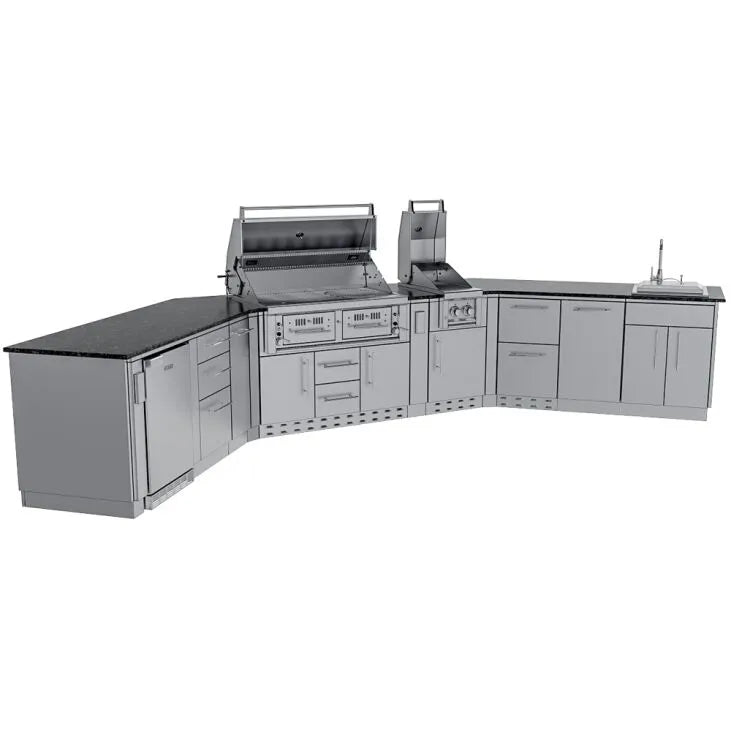 Sunstone Big-Texan 21′ Outdoor Kitchen Island Package
