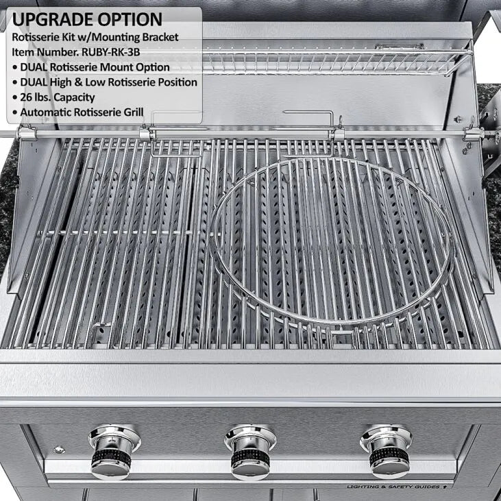 Sunstone Brazos 9′ Outdoor Kitchen Island Package