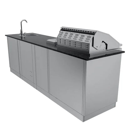 Sunstone Brazos 9′ Outdoor Kitchen Island Package